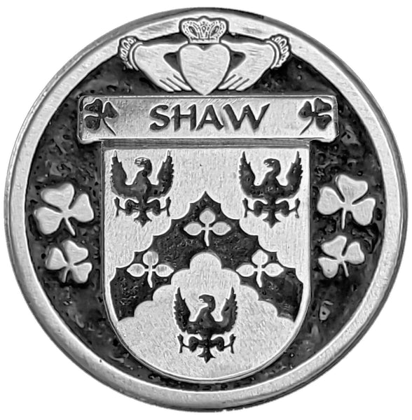 Shaw Irish Coat of Arms Clip Tie Bar - ICTB10