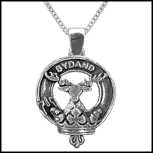Gordon Large 1" Scottish Clan Crest Pendant - Sterling Silver
