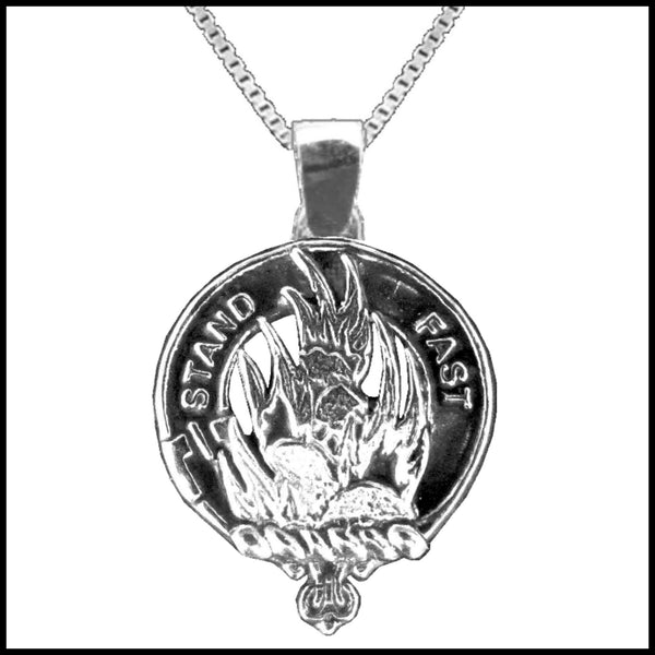 Grant Large 1" Scottish Clan Crest Pendant - Sterling Silver