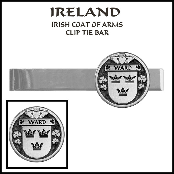 Ward Irish Coat of Arms Clip Tie Bar - ICTB10