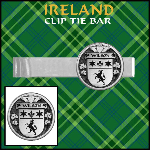 Wilson Irish Coat of Arms Clip Tie Bar - ICTB10
