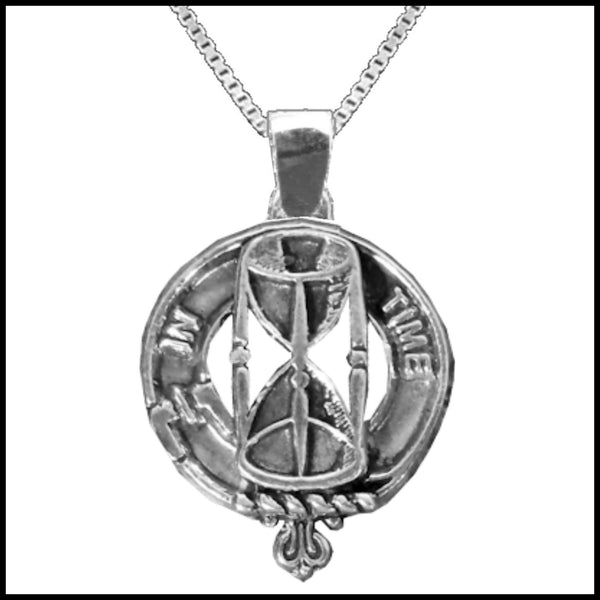 Houston Large 1" Scottish Clan Crest Pendant - Sterling Silver