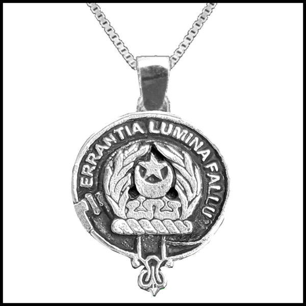 Kinnard Large 1" Scottish Clan Crest Pendant - Sterling Silver