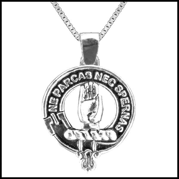 Lamont Large 1" Scottish Clan Crest Pendant - Sterling Silver