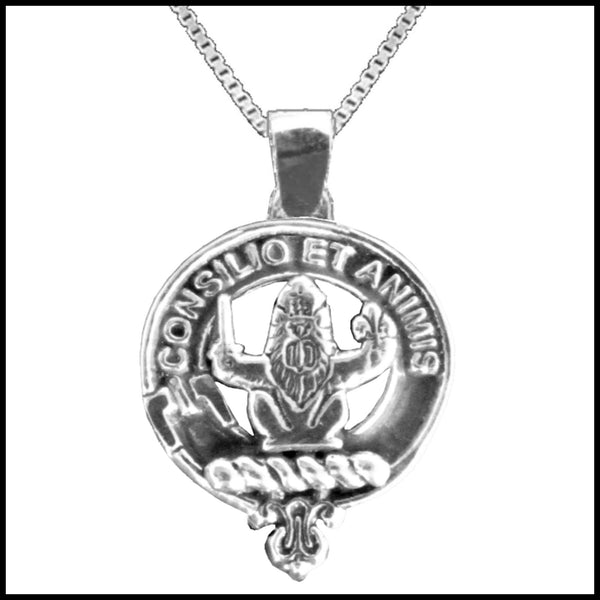 Maitland Large 1" Scottish Clan Crest Pendant - Sterling Silver