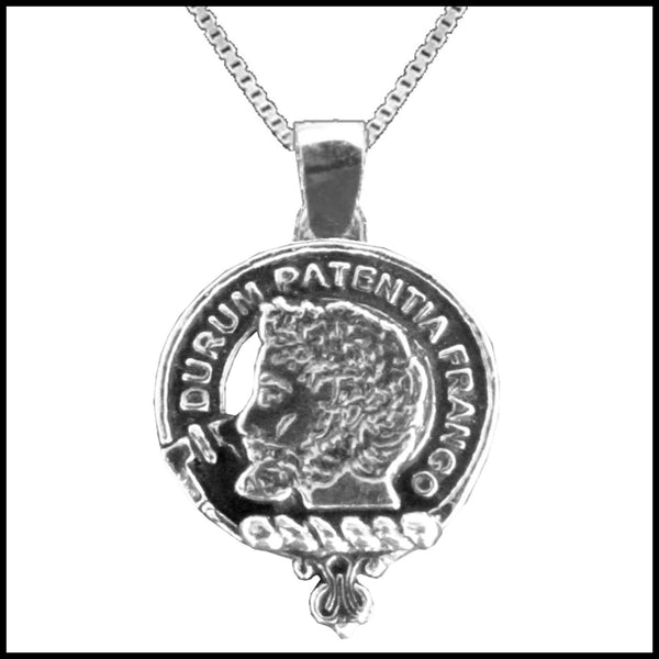Muir Large 1" Scottish Clan Crest Pendant - Sterling Silver