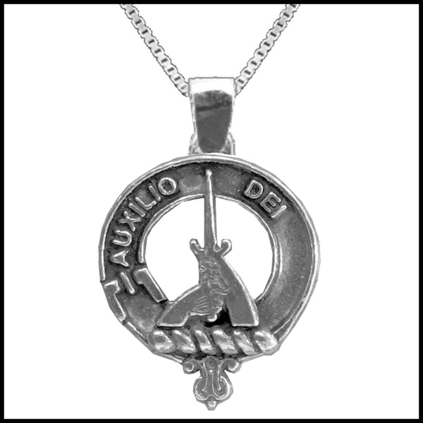 Muirhead Large 1" Scottish Clan Crest Pendant - Sterling Silver
