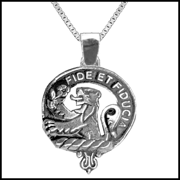 Primrose Large 1" Scottish Clan Crest Pendant - Sterling Silver