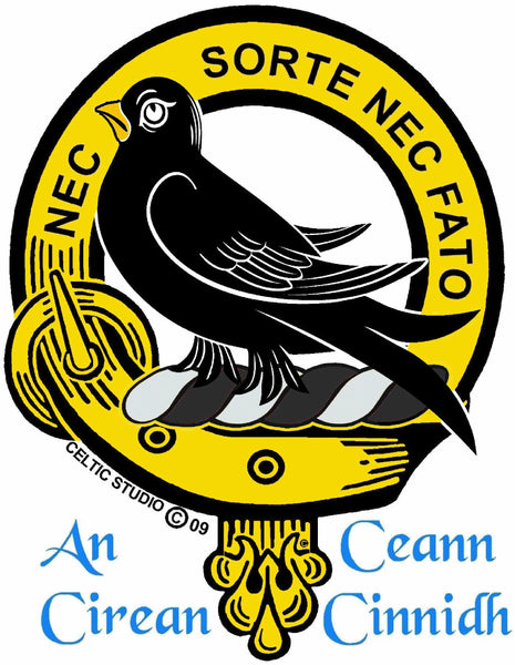 Rutherford Large 1" Scottish Clan Crest Pendant - Sterling Silver