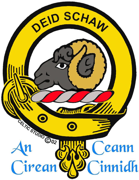 Ruthven Large 1" Scottish Clan Crest Pendant - Sterling Silver