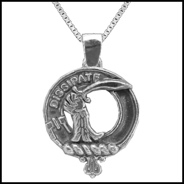 Scrymgeour Large 1" Scottish Clan Crest Pendant - Sterling Silver