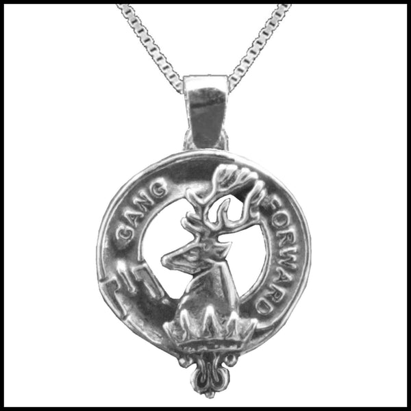 Stirling Large 1" Scottish Clan Crest Pendant - Sterling Silver