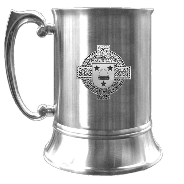 Murray 2 Irish Coat Of Arms Badge Stainless Steel Tankard