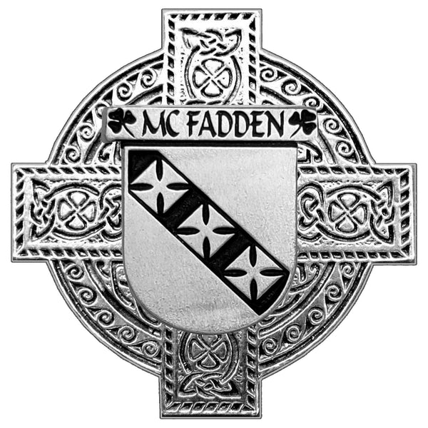 McFadden Irish Coat of Arms Interlace Kilt Buckle