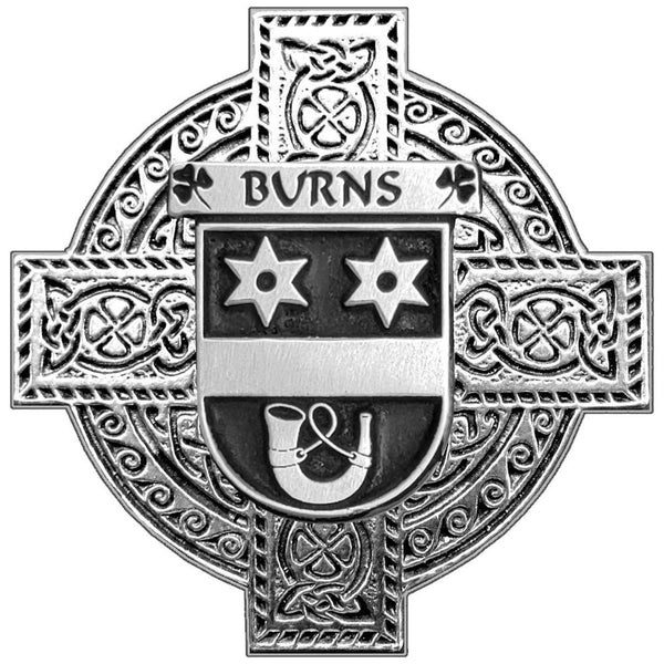 Burns Irish Coat of Arms Interlace Kilt Buckle