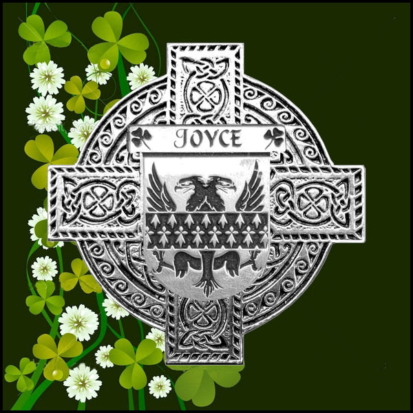 Joyce Irish Celtic Cross Badge 8 oz. Flask Green, Black or Stainless 