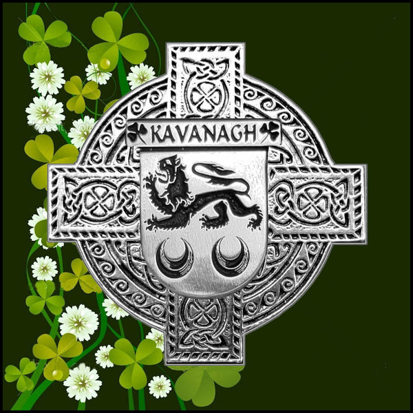 Kavanagh Irish Celtic Cross Badge 8 oz. Flask Green, Black or Stainless 