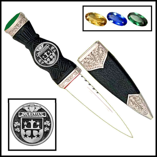 Coleman Irish Coat Of Arms Disk Sgian Dubh