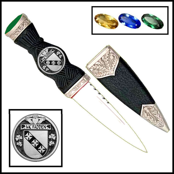 McFadden Irish Coat Of Arms Disk Sgian Dubh