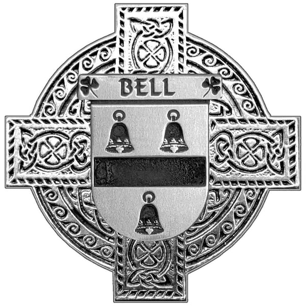 Bell Irish Celtic Cross Round Flask 5 oz