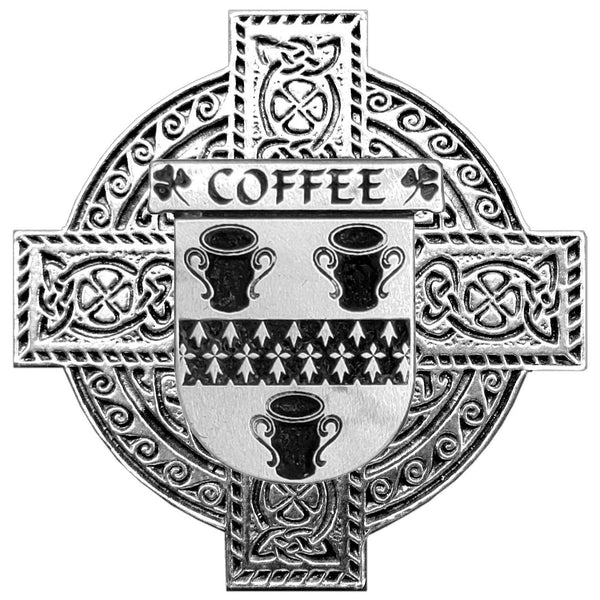 Coffee Irish Celtic Cross Round Flask 5 oz