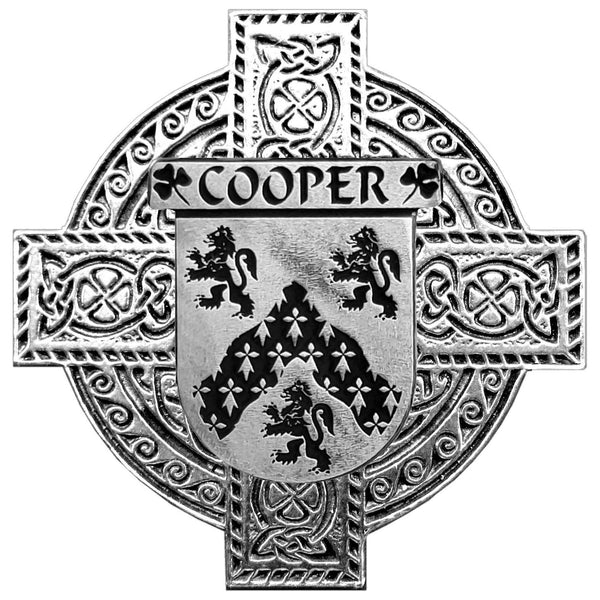 Cooper Irish Celtic Cross Round Flask 5 oz