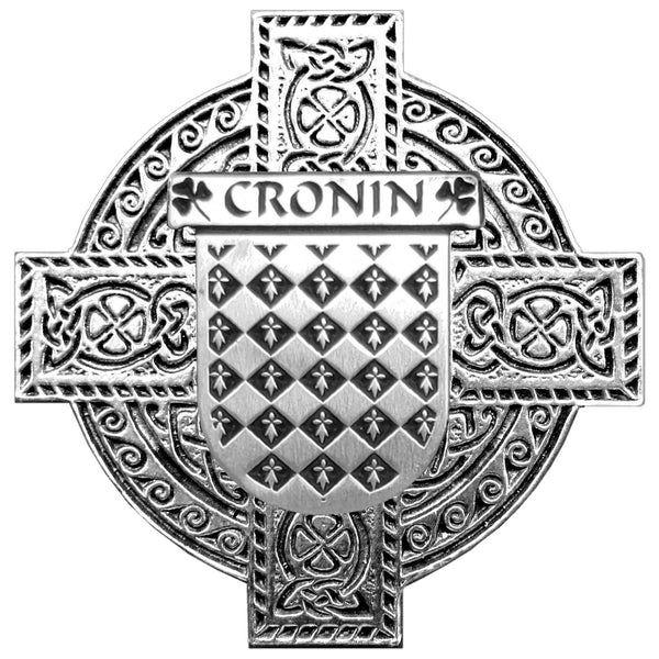 Cronin Irish Celtic Cross Round Flask 5 oz