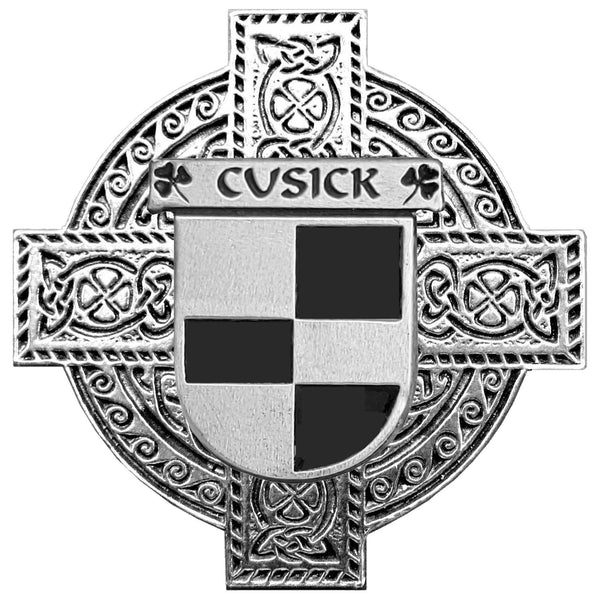 Cusick Irish Celtic Cross Round Flask 5 oz