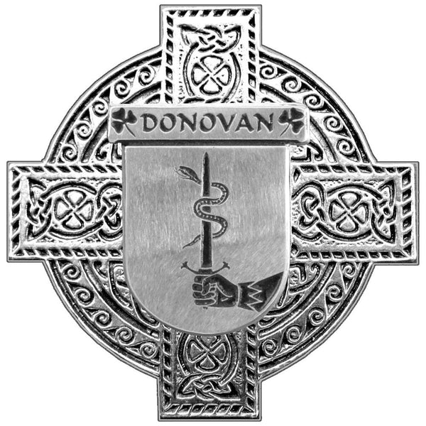 Donovan Irish Celtic Cross Round Flask 5 oz