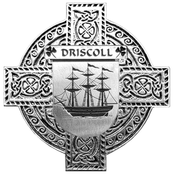 Driscoll Irish Celtic Cross Round Flask 5 oz