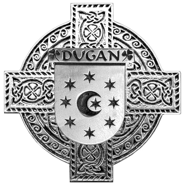 Dugan Irish Celtic Cross Round Flask 5 oz
