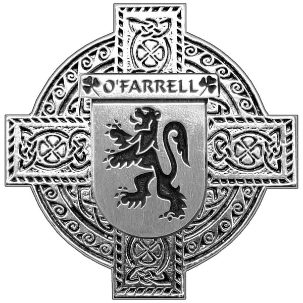 O'Farrell Irish Celtic Cross Round Flask 5 oz