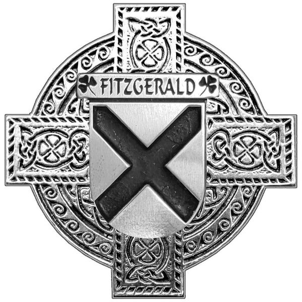 FitzGerald Irish Celtic Cross Round Flask 5 oz