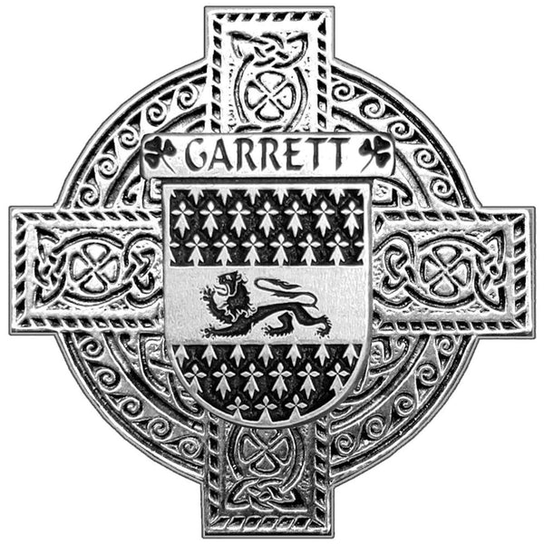 Garrett Irish Celtic Cross Round Flask 5 oz