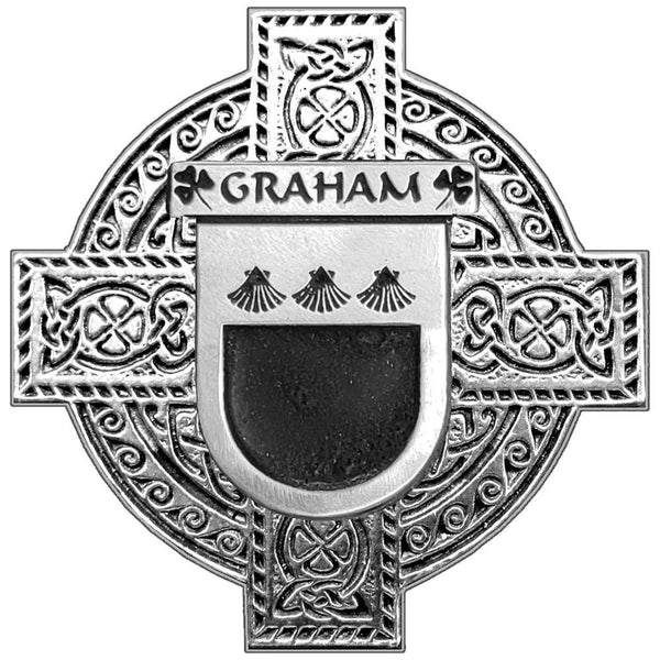 Graham Irish Celtic Cross Round Flask 5 oz