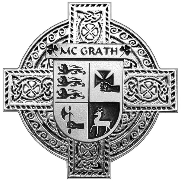 McGrath Irish Celtic Cross Round Flask 5 oz