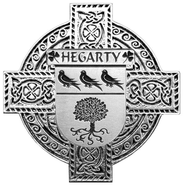 Hegarty Irish Celtic Cross Round Flask 5 oz