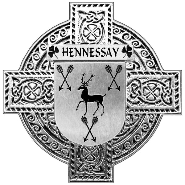 Hennessy Irish Celtic Cross Round Flask 5 oz