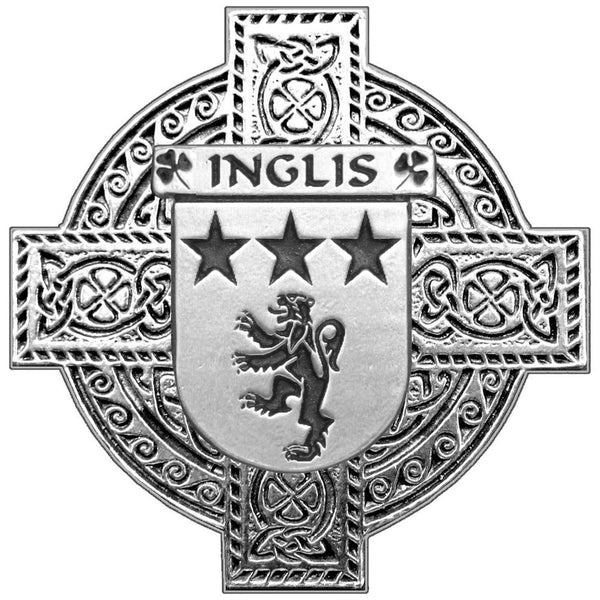 Inglis Irish Celtic Cross Round Flask 5 oz