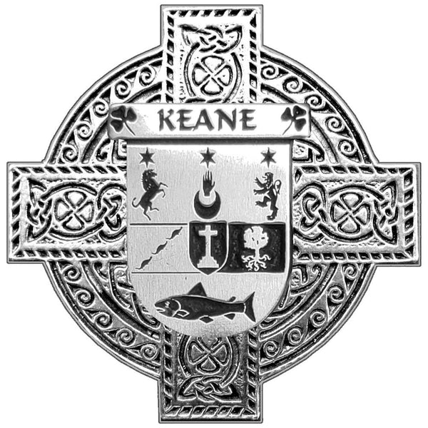 Keane Irish Celtic Cross Round Flask 5 oz