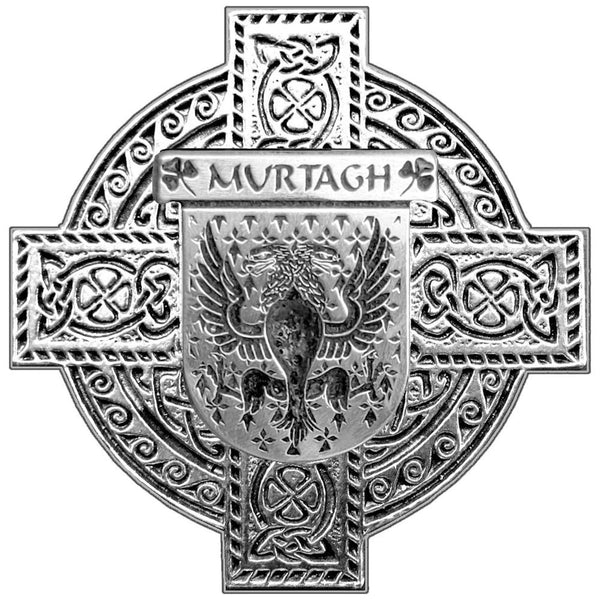 Murtagh Cross Round Flask 5 oz - All Irish Families