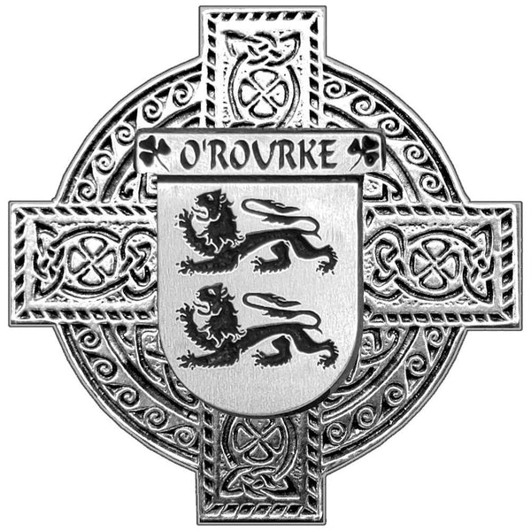 O'Rourke Cross Round Flask 5 oz - All Irish Families