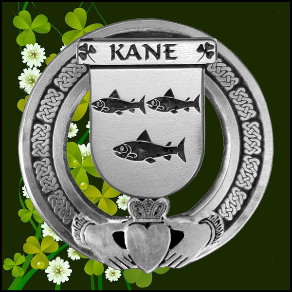 Kane Irish Claddagh Badge 8 oz. Flask Emerald, Ebony or Stainless