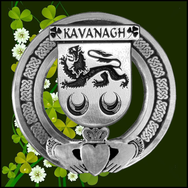 Kavanagh Irish Claddagh Badge 8 oz. Flask Emerald, Ebony or Stainless