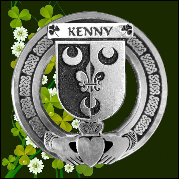 Kenny Irish Claddagh Badge 8 oz. Flask Emerald, Ebony or Stainless