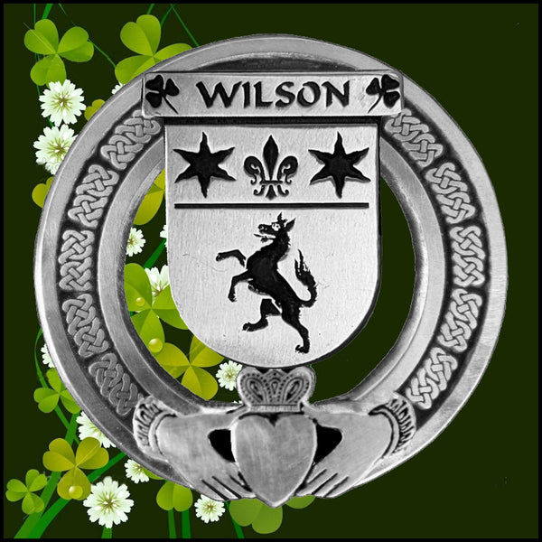 Wilson Irish Claddagh Badge 8 oz. Flask Emerald, Ebony or Stainless