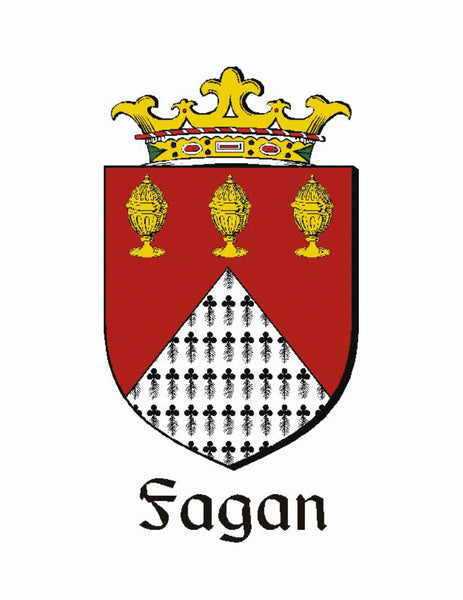 Fagan Irish Coat of Arms Disk Cufflinks