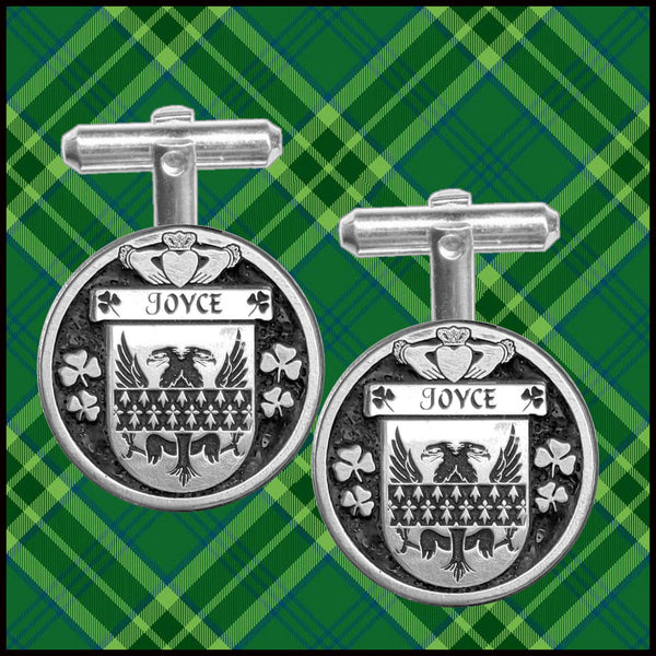 Joyce Irish Coat of Arms Disk Cufflinks