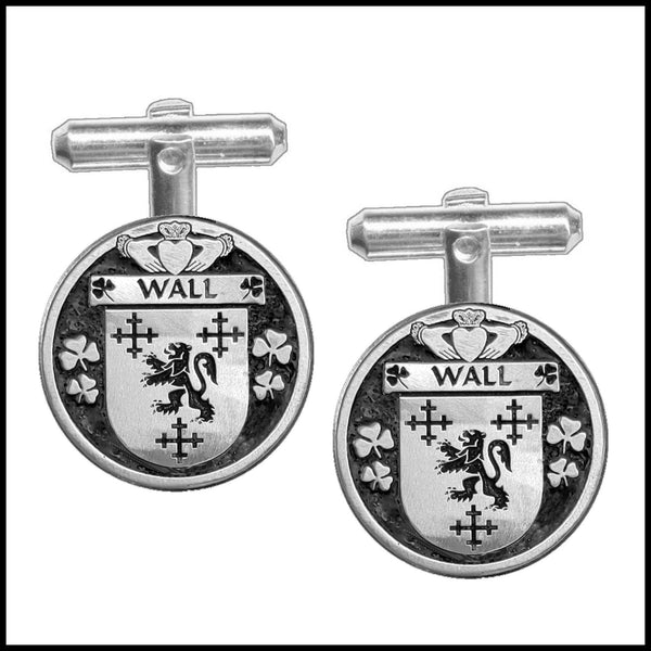 Wall Irish Coat of Arms Disk Cufflinks