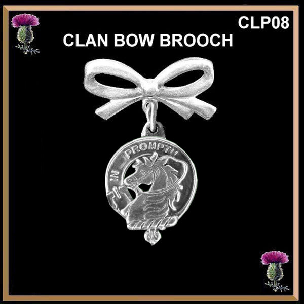 Dunbar Scottish Clan Bow Brooch